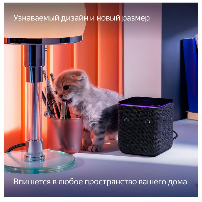 Умная колонка Яндекс Станция Миди, Черная (YNDX-00054 Black) 12