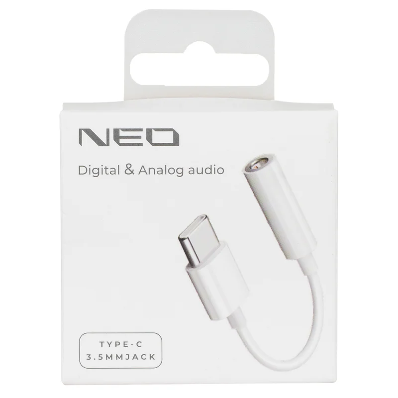 Кабель Type-C - 3.5 Jack F, NEO, 0.1м, Белый (CJCL-PC01MW) 3