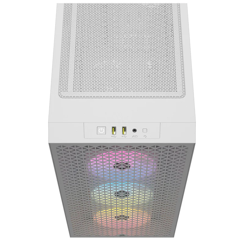 ПК корпус Corsair 3000D RGB AIRFLOW MidTower, window, White EATX (CC-9011256-WW) 4