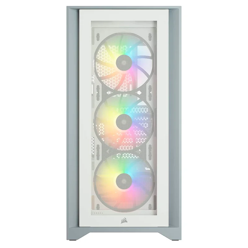 ПК корпус Corsair iCUE 4000X RGB MidTower, window, White EATX (CC-9011205-WW) 2