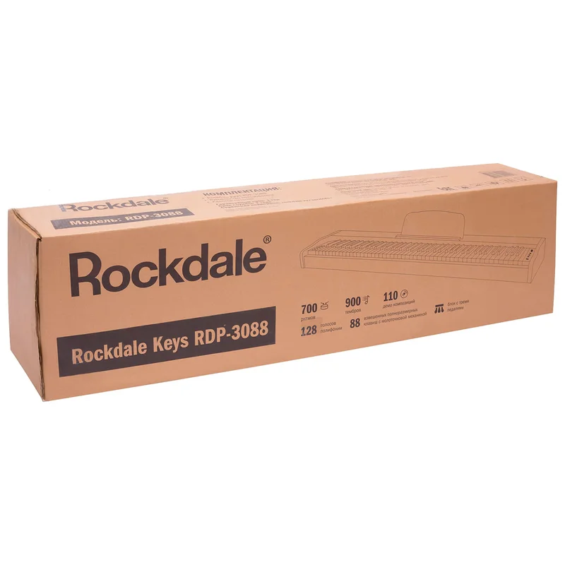 Цифровое пианино ROCKDALE Keys RDP-3088 , 88 клавиш, черный 8