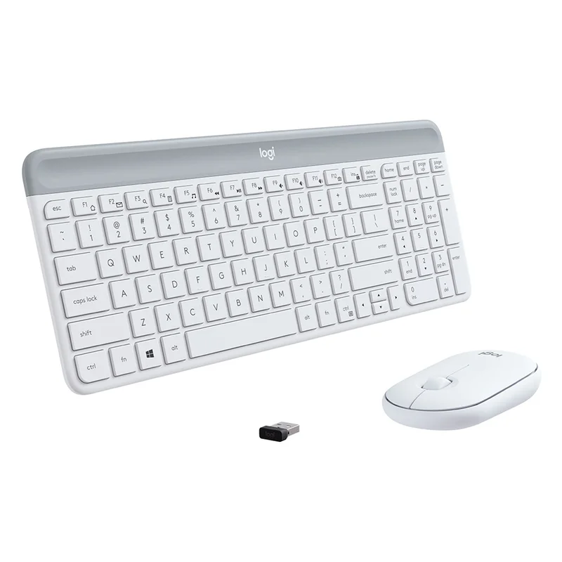 Клавиатура + Мышка беспроводные USB Logitech MK470 Slim, Offwhite 4