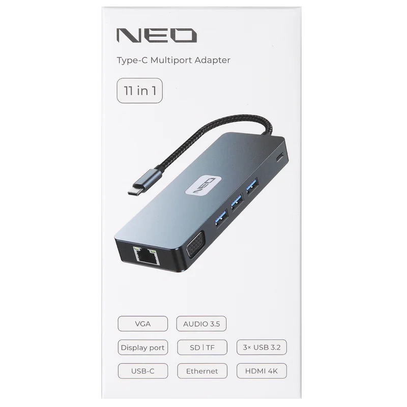 Адаптер NEO Type-C, 11-in-1, Gray UHCL2309-011 2