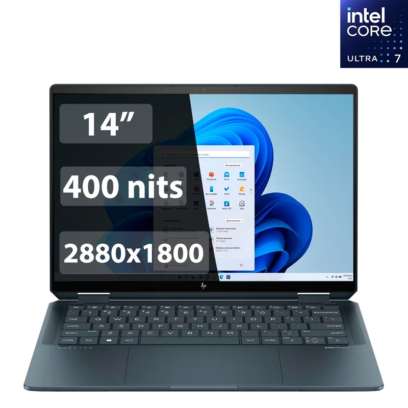 Ультрабук 14" HP Spectre x360 14-eu0000ci (U7 155H-32-2-W)(9U020EA)