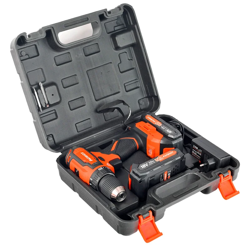 Дрель-шуруповерт аккумуляторная PATRIOT BR 207UES BL,18В, 2*2,0Ач (180301507) 10