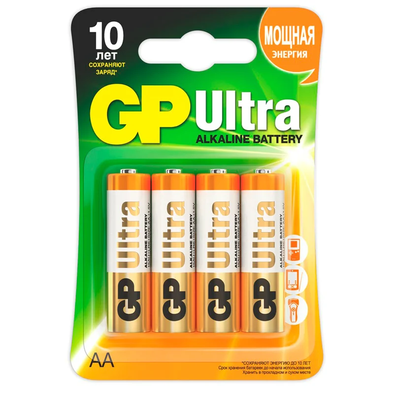 Батарейка AA 4шт GP Ultra