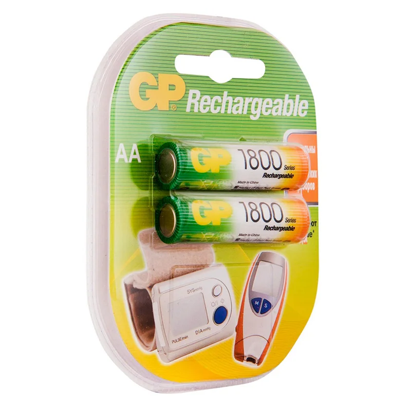 Аккумулятор AA GP Rechargeable 2х1800mAh 2