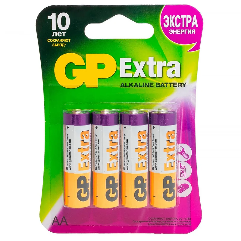 Батарейка AA 4 шт GP Extra