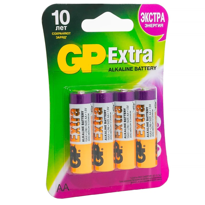 Батарейка AA 4 шт GP Extra 2