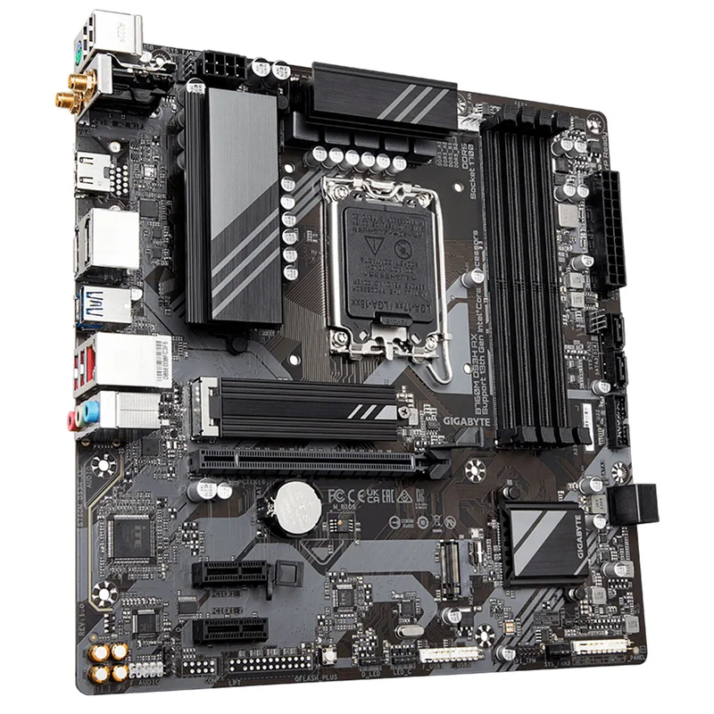 Материнская плата Gigabyte B760M DS3H AX WIFI LGA1700 4DDR5 PCI-E 1x16 2x1 (HDMI+2DP) mATX 2