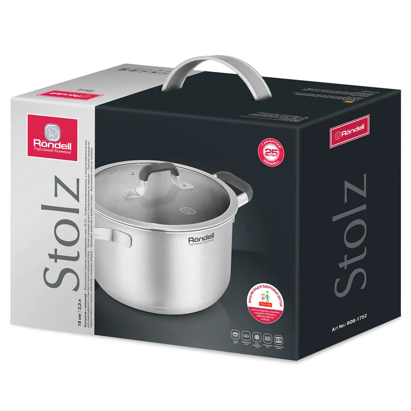 Кастрюля 18см 2,3л Stolz Rondell RDS-1752 4