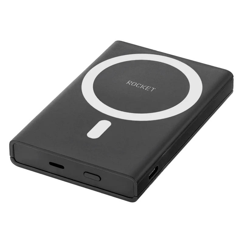 Внешний аккумулятор ROCKET HOLD, PD20W 5000mAh, MagSafe, black (RPB501BL5000-CLM) 8