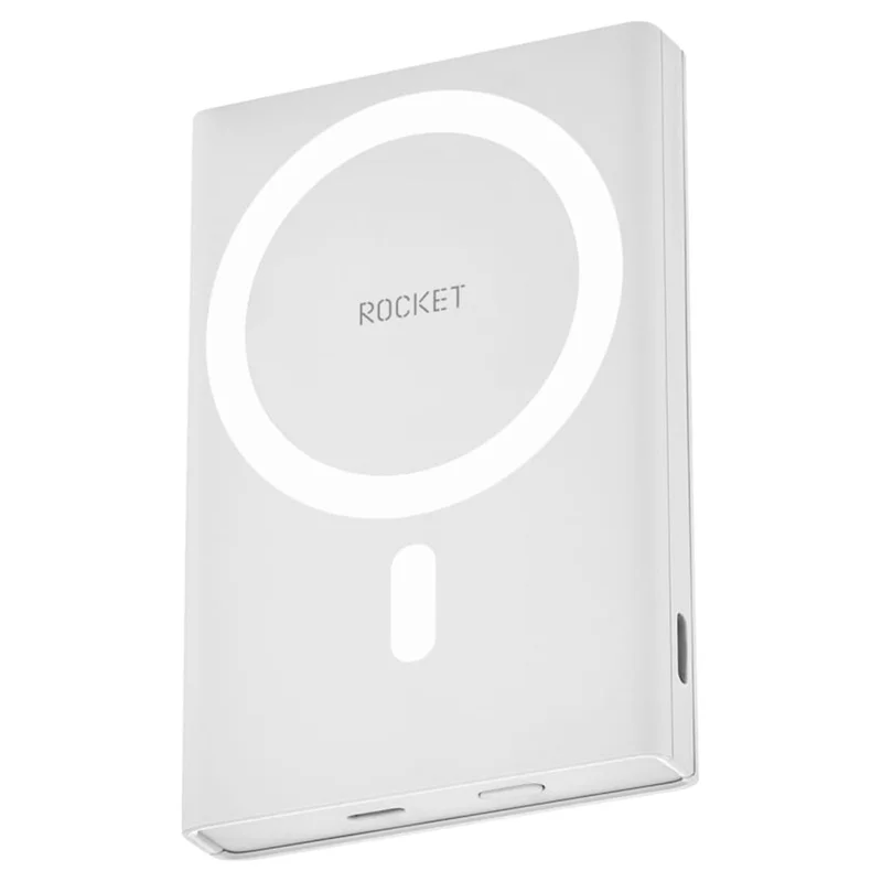 Внешний аккумулятор ROCKET HOLD, PD20W 5000mAh, MagSafe, light grey (RPB503LG5000-CLM) 4