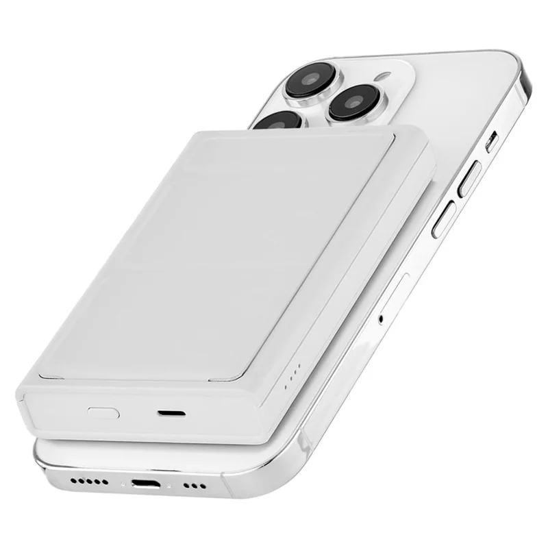 Внешний аккумулятор ROCKET HOLD, PD20W 5000mAh, MagSafe, light grey (RPB503LG5000-CLM) 8