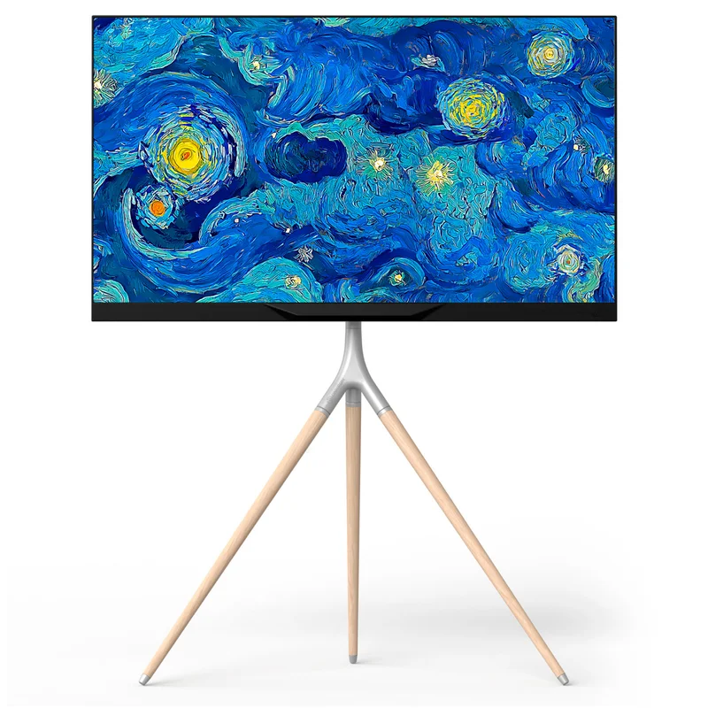 Интерьерная стойка для ТВ 32"- 65", ONKRON, Макс. вес 35 кг (77lbs) (TS1220 White) 2