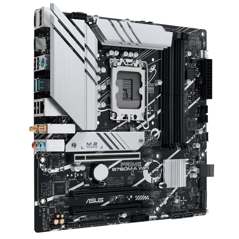 Материнская плата ASUS Prime B760M-A WIFI LGA1700 4DDR5 PCI-E 1x16 1x4 1x1 (2HDMI+DP) mATX 2