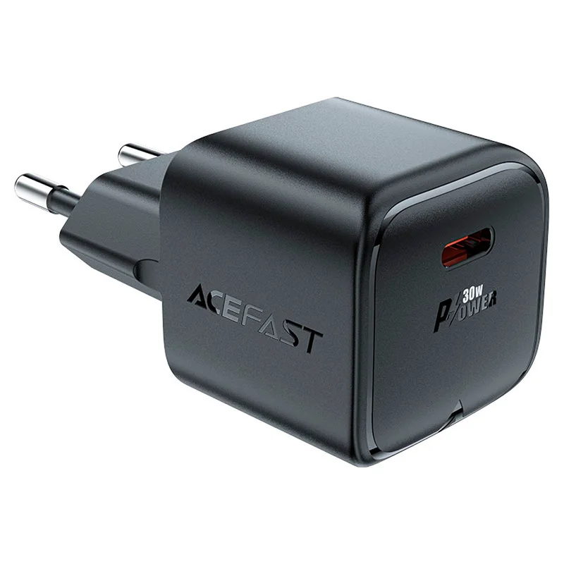 Адаптер питания ACEFAST, 1*USB-C, mini PD30W GaN, black (A77bk - ACEFAST) 3