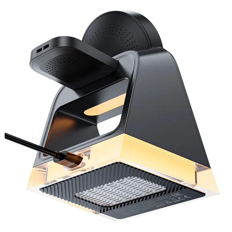 Настольный держатель ACEFAST, с беспроводной зарядкой 3в1, black (E17 - ACEFAST) 3