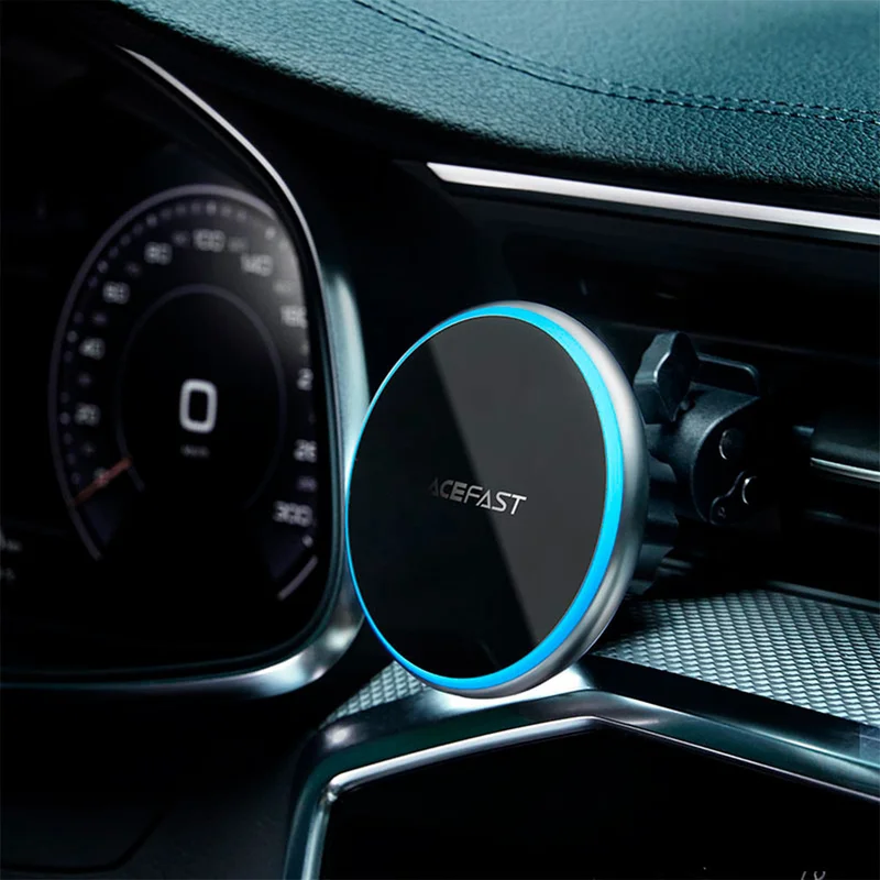 Автомобильный держатель ACEFAST, магнитный, с беспроводной зарядкой, silver (D3 - ACEFAST) 4