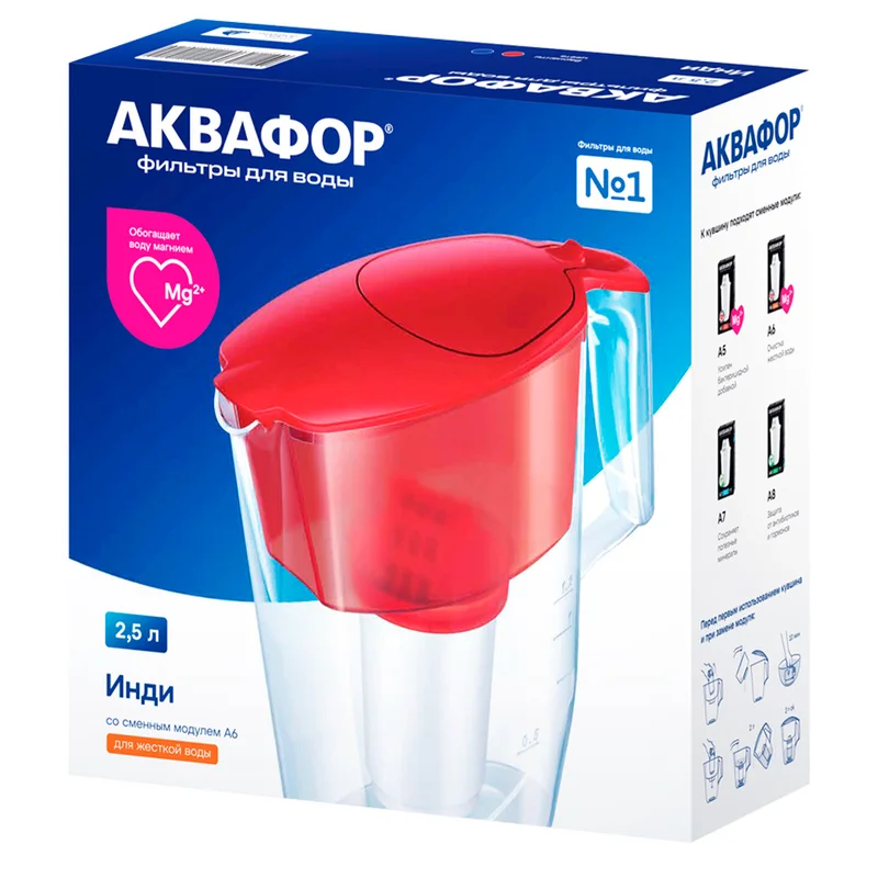 Фильтр для воды Инди Аквафор 523823 Кобальт 5