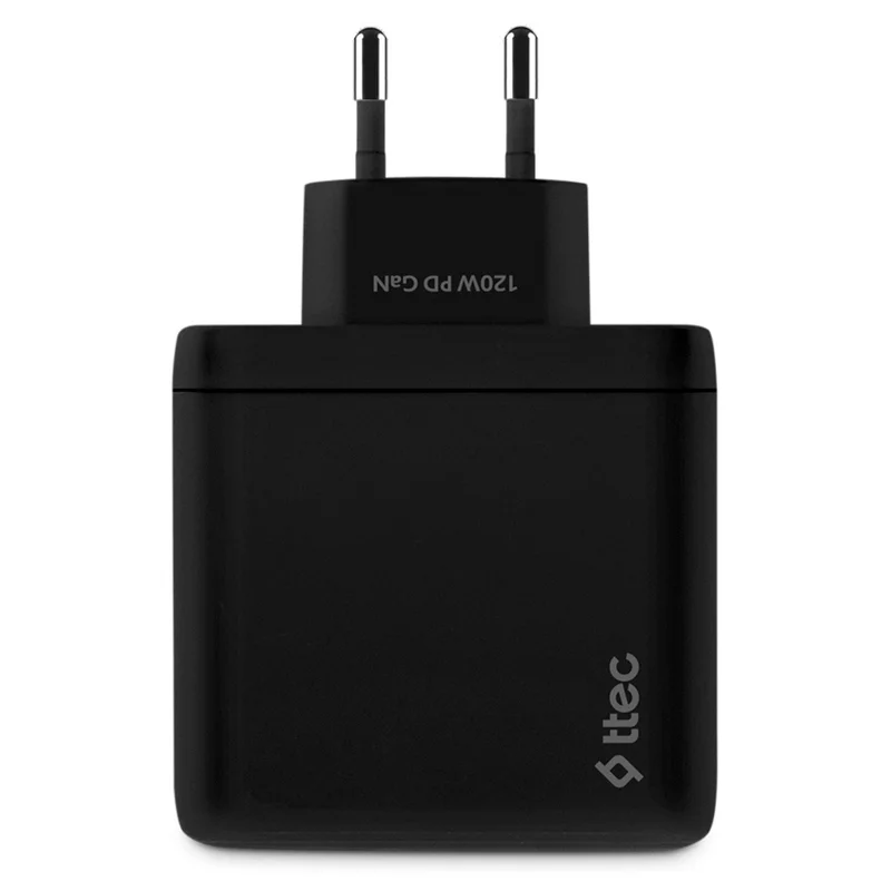 Адаптер питания ttec Trio GAN 120W PD 2 USB-C+USB-A,Black (2SCG04S) 3