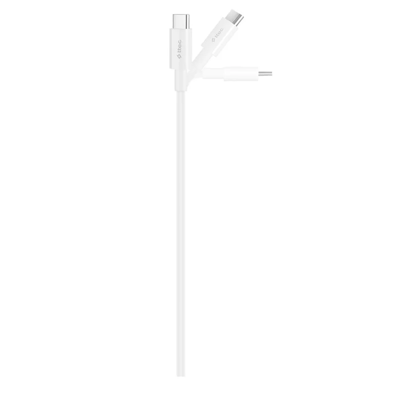 Кабель ttec Type-C - Type-C  65W Fast Charge Cable, White,200cm (2DK45B) 3
