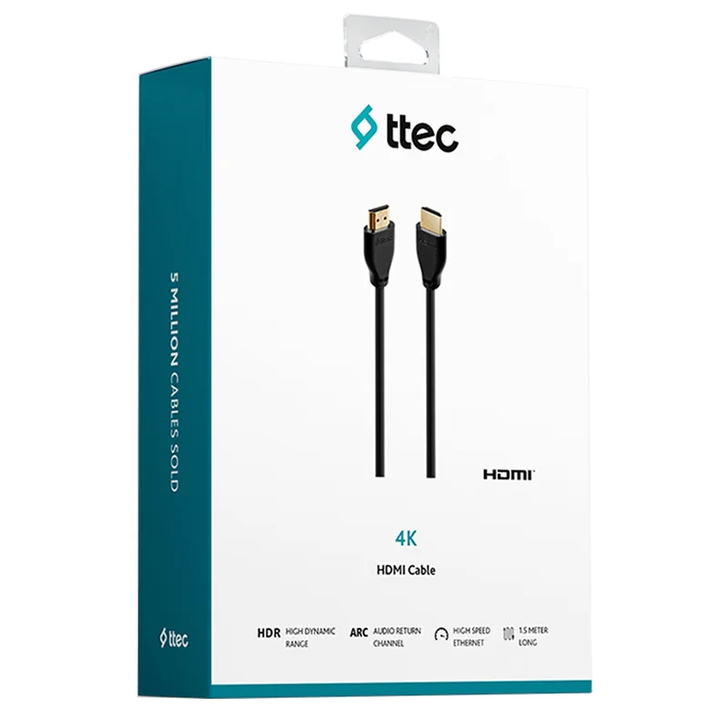 Кабель ttec 4K HDMI 1.5m, Black 4