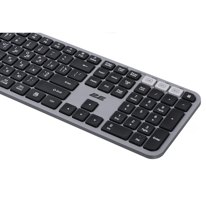 Клавиатура беспроводная 2E KS240, Gray (2E-KS240WG) 7