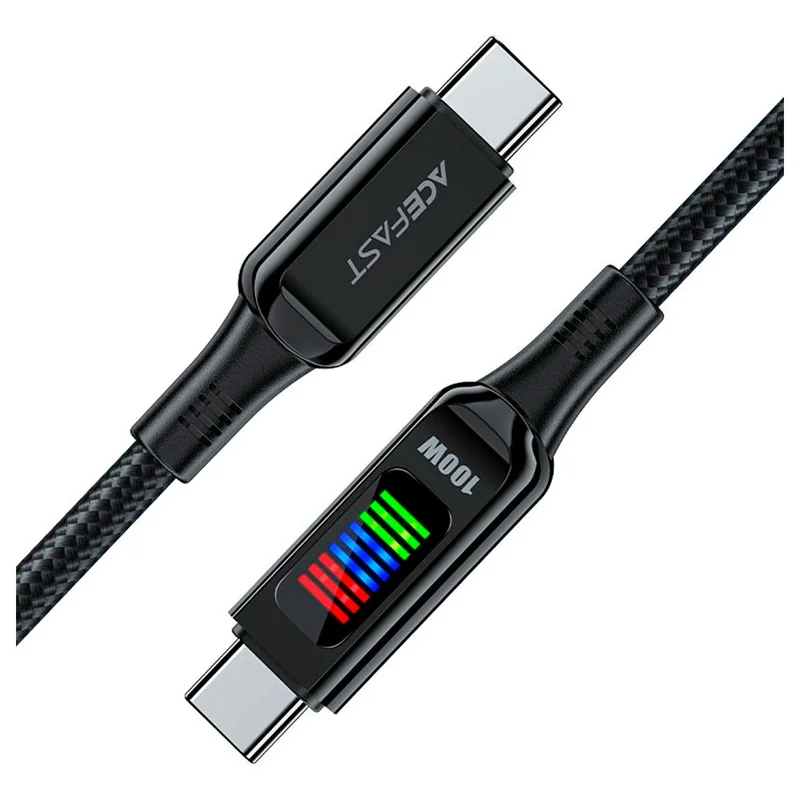 Кабель ACEFAST, Type-C to Type-C, плетеный, black (AFC703BK) 2