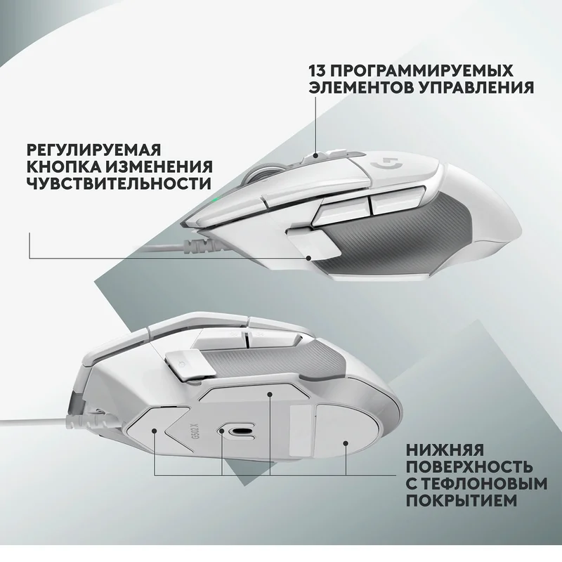Игровая мышь Logitech G502 X, White 6