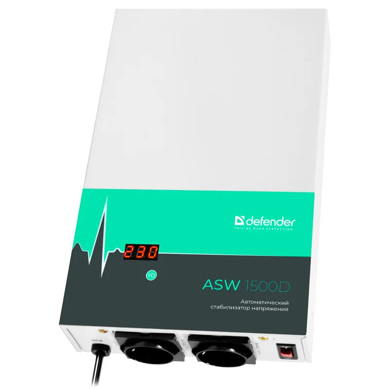 Стабилизатор Defender ASW 1500D/900Вт настенный (99046) 3