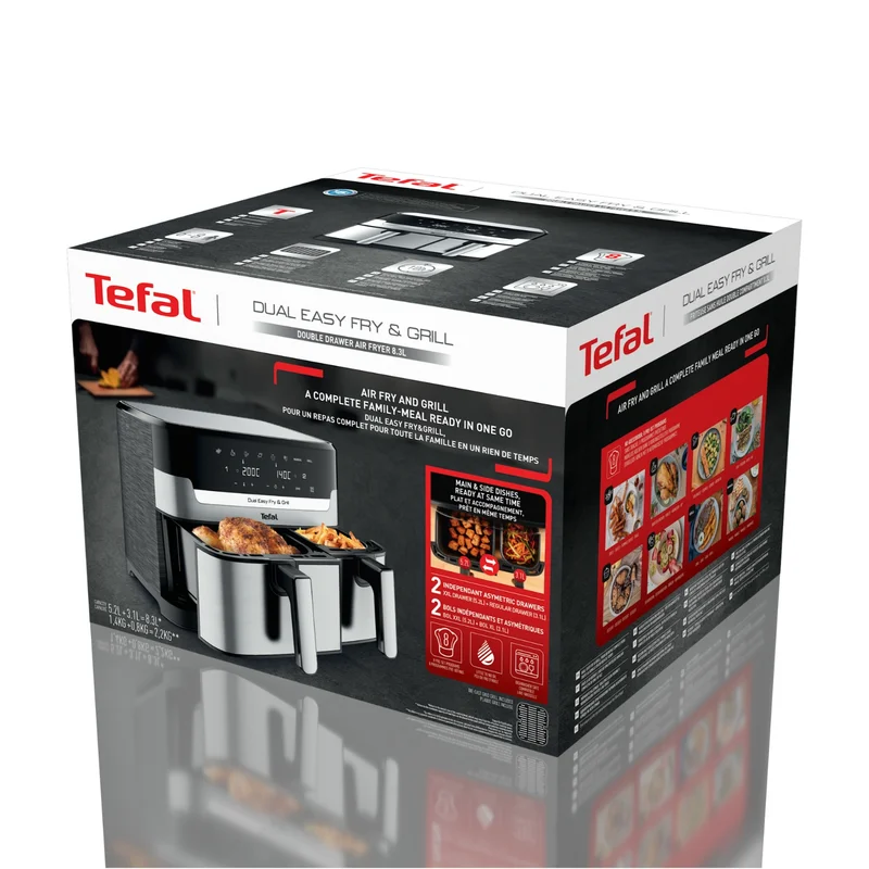 Аэрогриль Tefal Dual Easy Fry&Gril EY-905D10 16