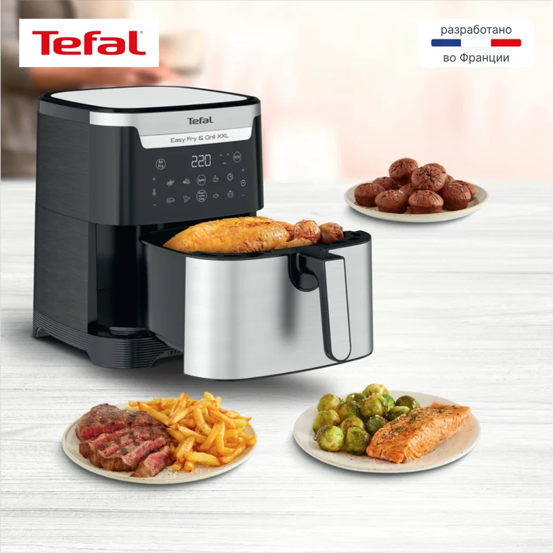 Аэрогриль Tefal Easy Fry&amp;Grill XXL EY-801D15 14
