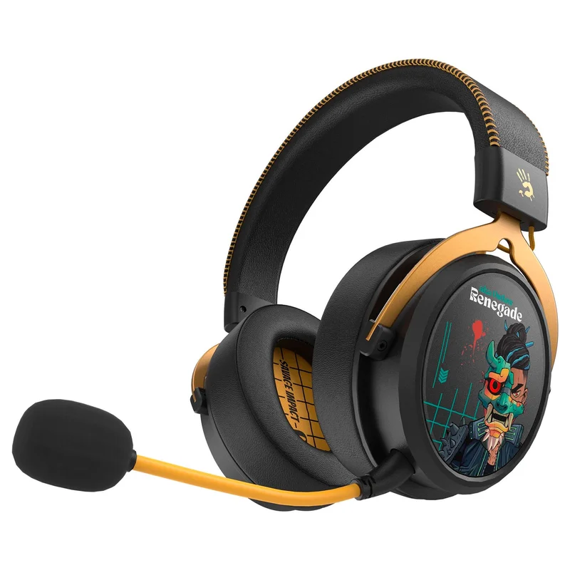 Игровая гарнитура беспроводная Bloody MR595 Renegade Black Mindnight (MR595-RBM) 5