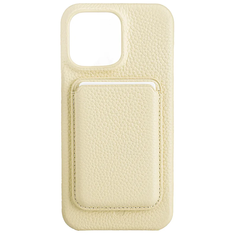 Чехол для  iPhone 15 Pro Max, iLera NAPA leather Case 1.0, Lady Beige (iLNAPA15PMld)