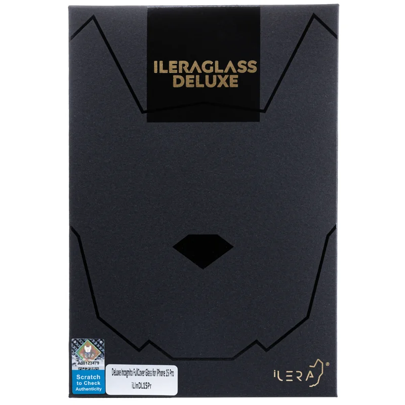 Защитное стекло для iPhone 15 Pro, iLera DeLuxe Incognito FullCover Glass (DLXINC15P)