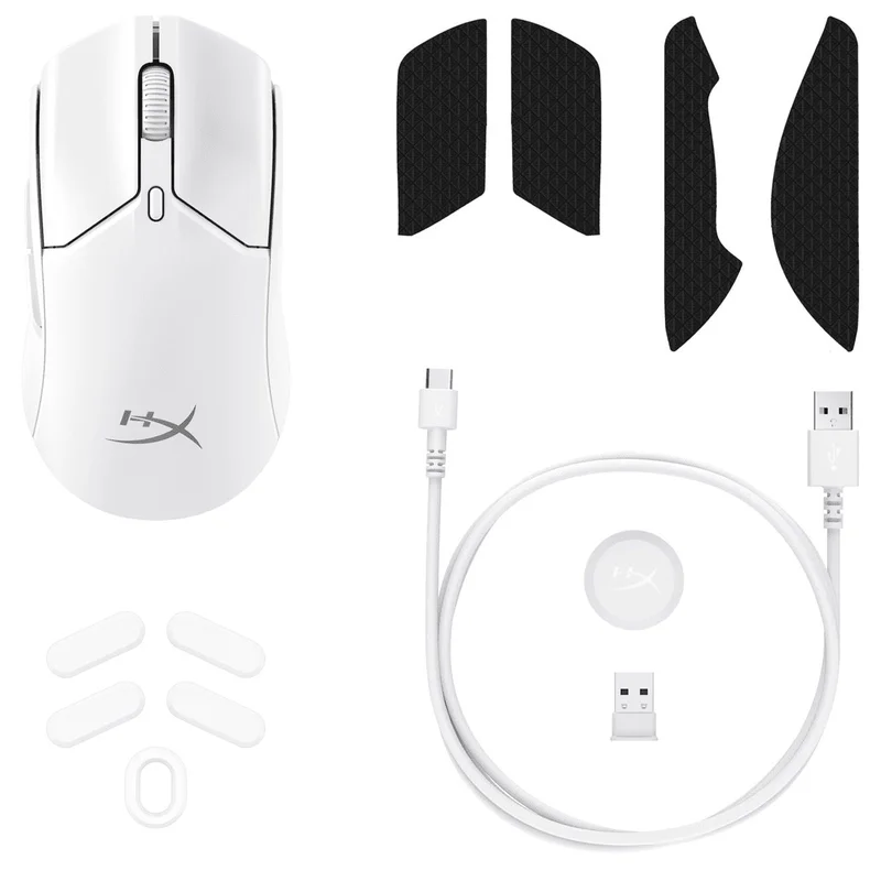 Мышь игровая беспроводная HyperX Pulsefire Haste 2 Mini белый (7D389AA ) 8