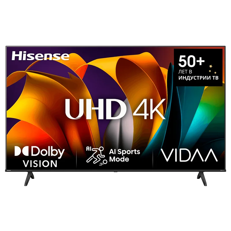 Телевизор Hisense 50" 50A6N UHD Smart Black 2