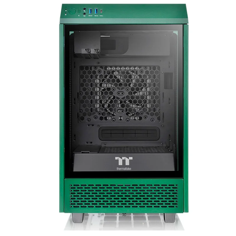 ПК корпус Thermaltake Mini Tower 100, window, Green mITX (CA-1R3-00SCWN-00) 2