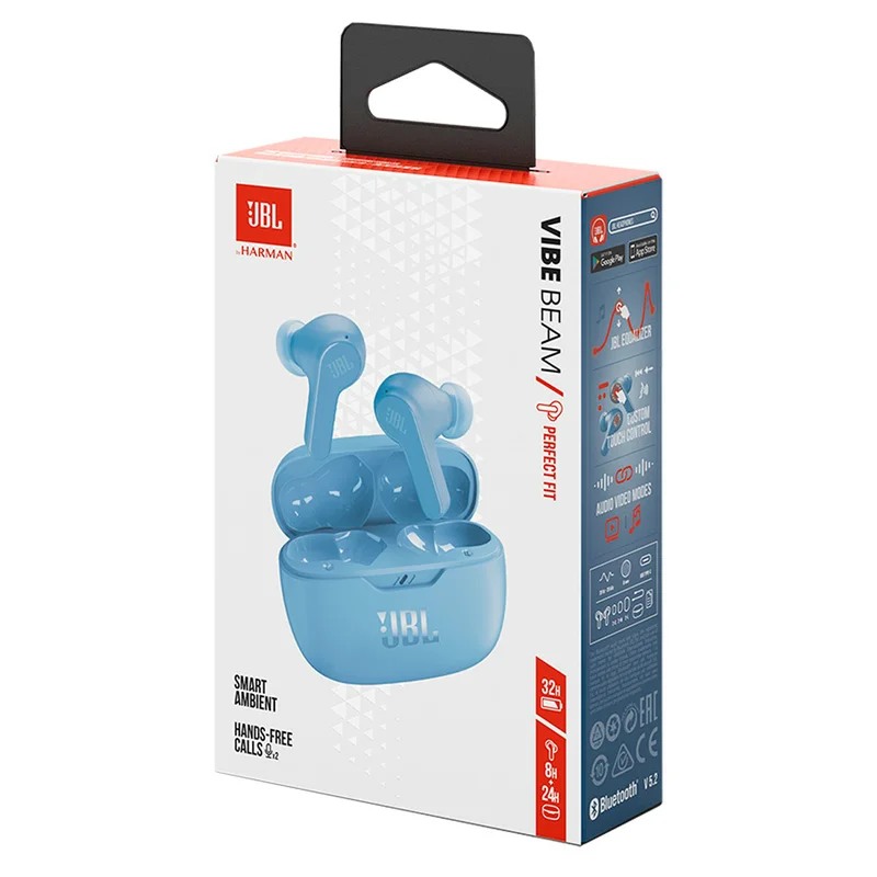 Наушники Вставные JBL Wave Beam TWS Headphones, Blue 10