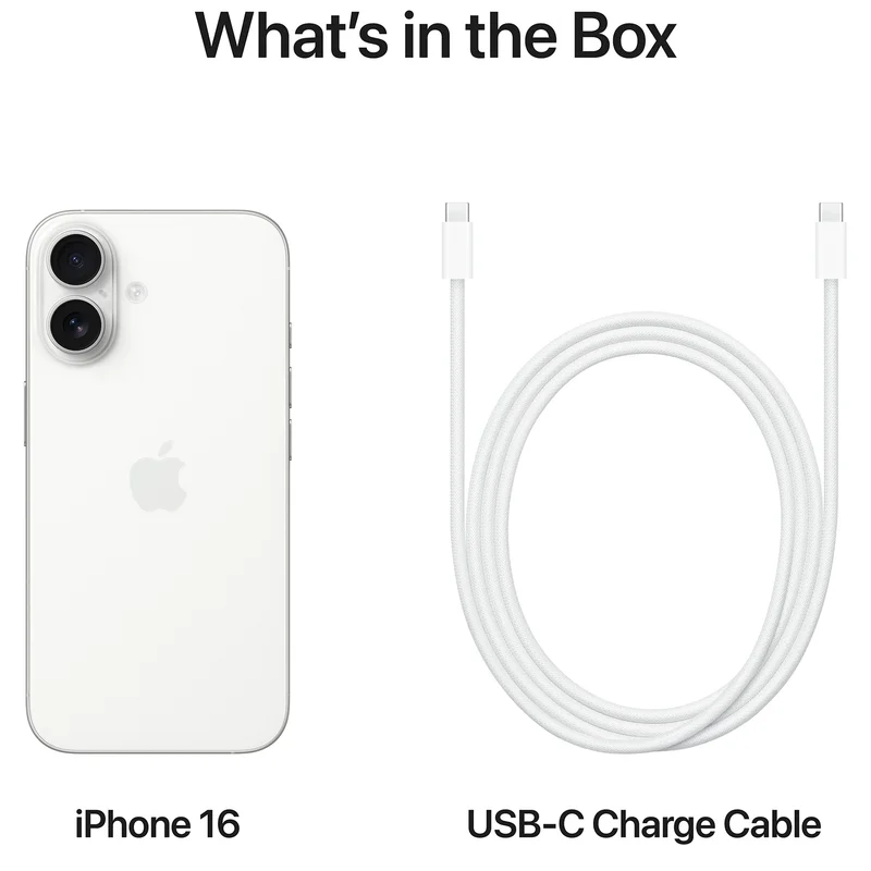 Смартфон GSM Apple iPhone 16 128GB 8/128/6.1/48 White 9
