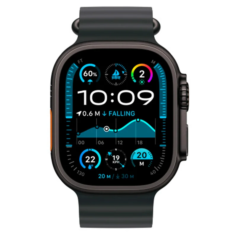 Смарт Часы Apple Watch Ultra 2 GPS + Cellular 49mm Black Titanium Case with Black Ocean Band 2