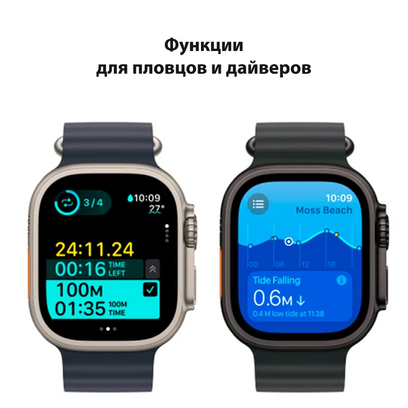 Смарт Часы Apple Watch Ultra 2 GPS + Cellular 49mm Black Titanium Case with Black Trail Loop - S/M 5