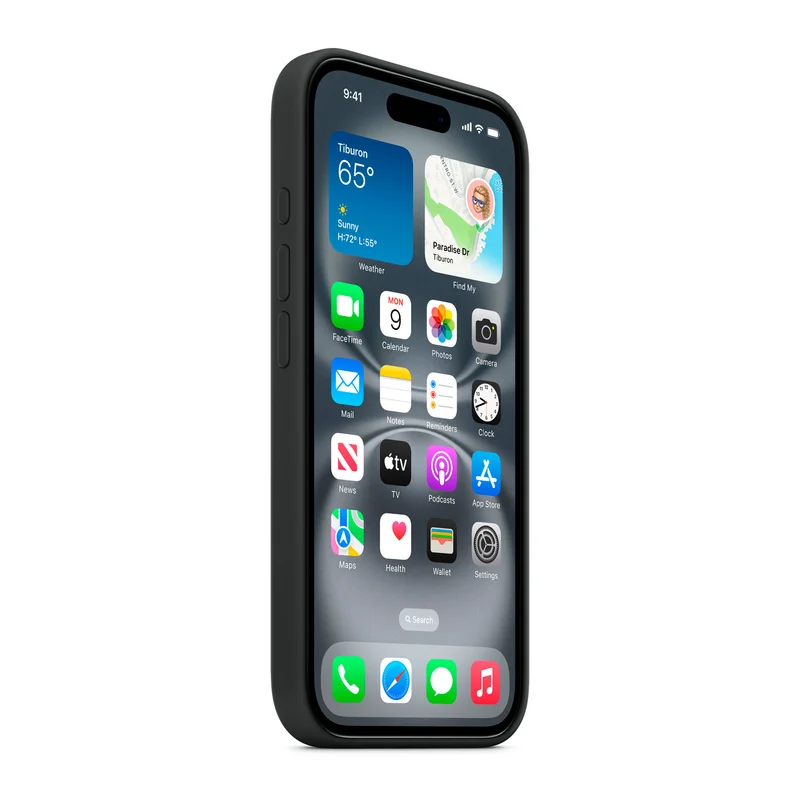 Чехол для iPhone 16 Silicone Case with MagSafe - Black (MYY13ZM/A) 6