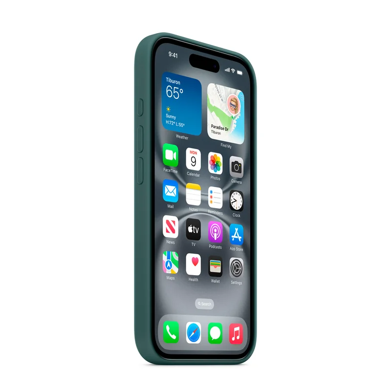Чехол для iPhone 16 Silicone Case with MagSafe - Lake Green (MYY83ZM/A) 6
