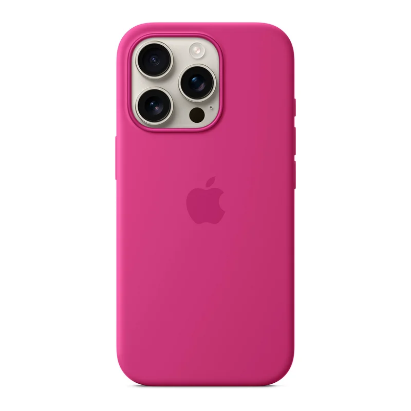 Чехол для iPhone 16 Pro Silicone Case with MagSafe - Fuchsia (MYYN3ZM/A) 2