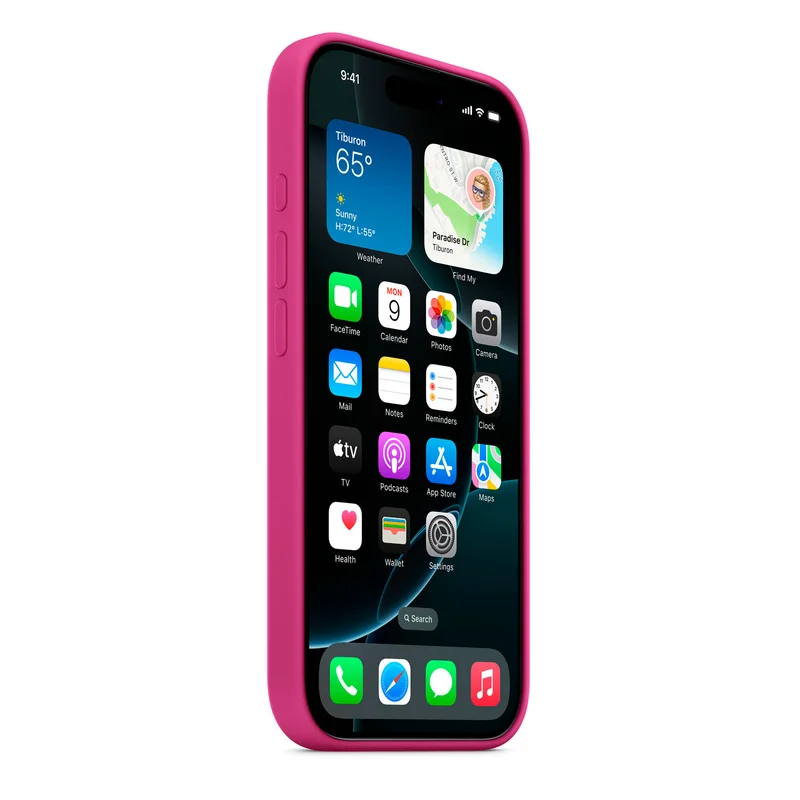 Чехол для iPhone 16 Pro Silicone Case with MagSafe - Fuchsia (MYYN3ZM/A) 4