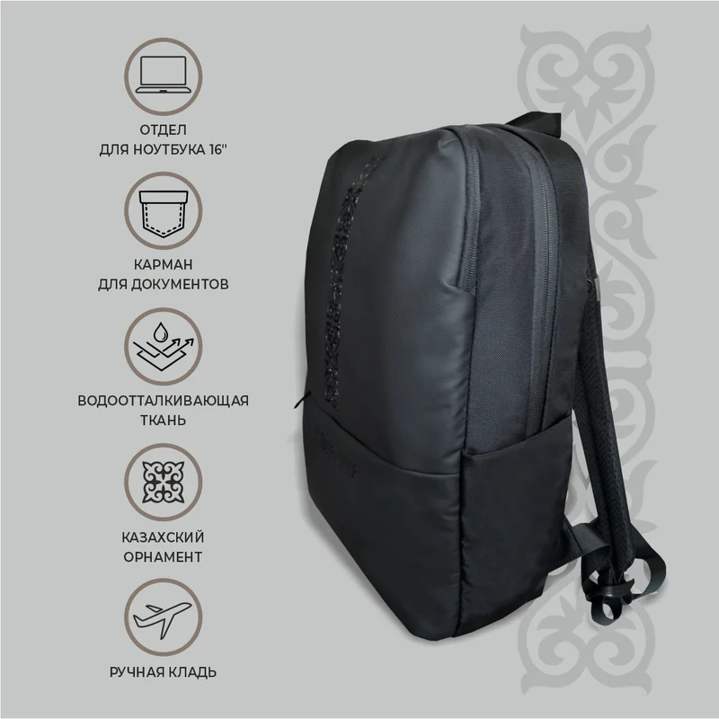 Рюкзак для ноутбука 15,6" QAZAQ TOURISTER, Black (QT-001) 3
