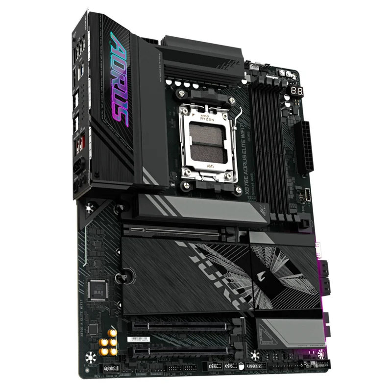 Материнская плата GIGABYTE X870E A ELITE WIFI7 AM5 4DDR5 PCI-E 1x16 (HDMI+2Type-C) ATX 3
