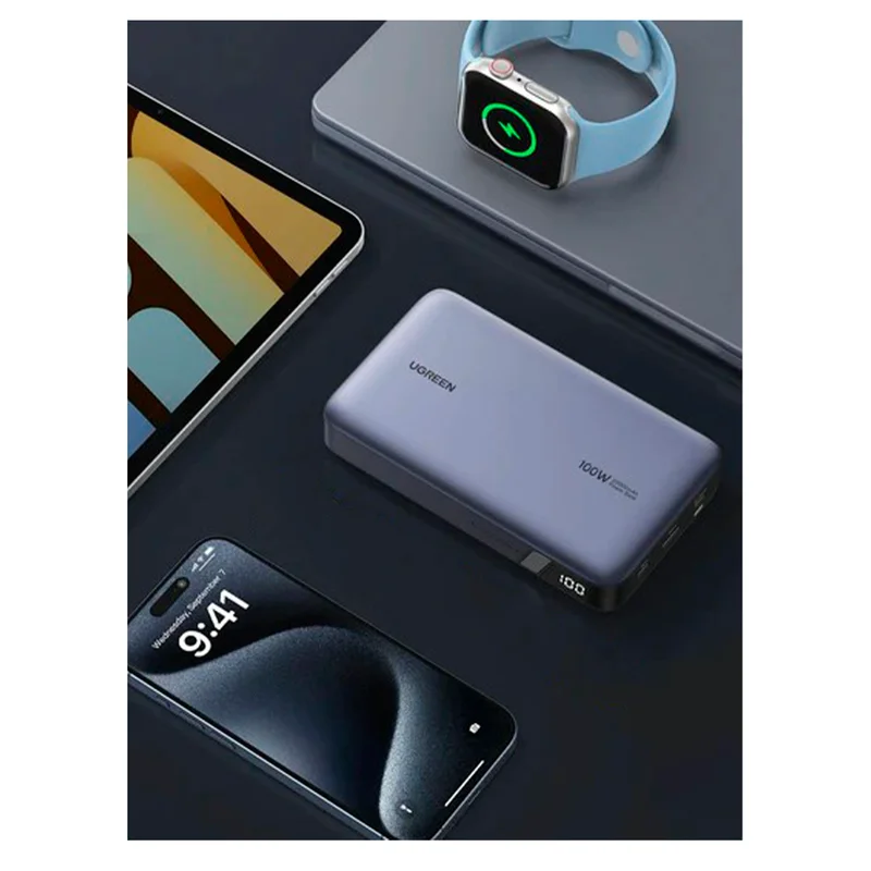 Внешний аккумулятор UGREEN 20000mAh PD 100W Power Bank (25188) 5